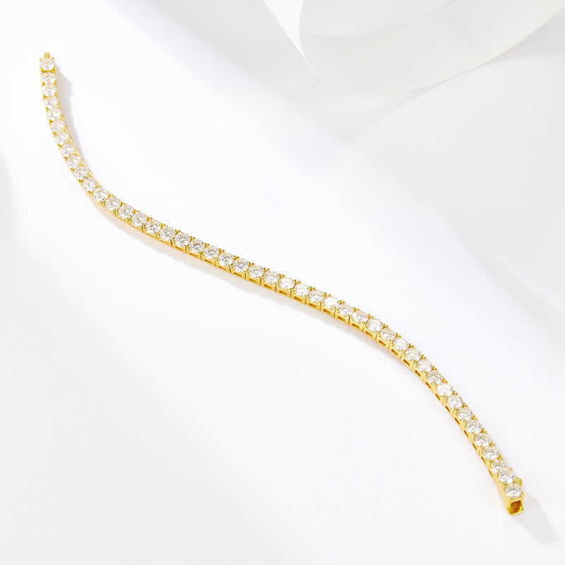 TAAZLUXE™ Tennis Bracelet with Moissanites - 18K Gold Vermeil