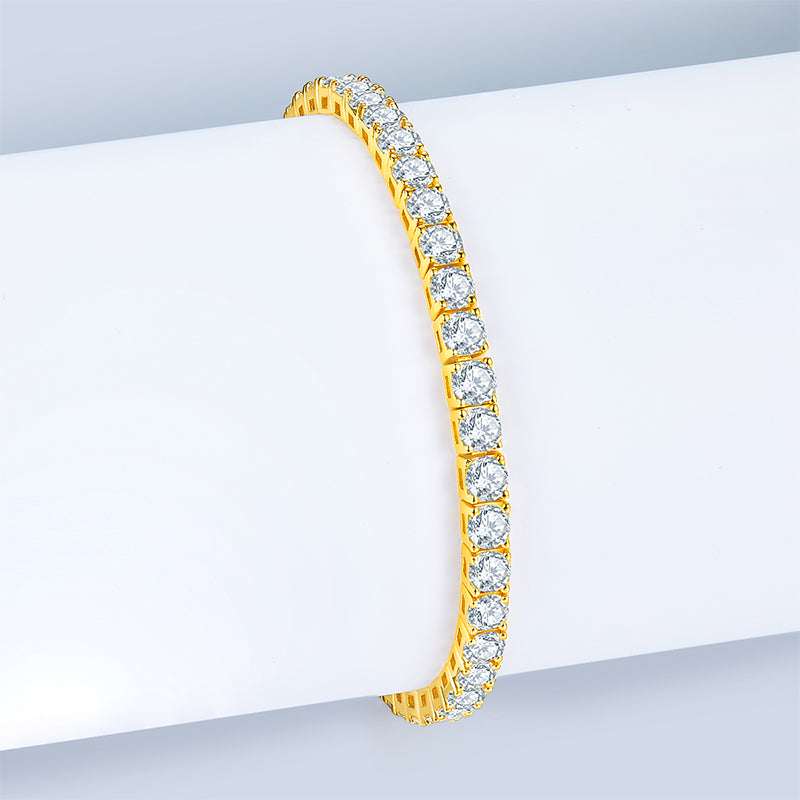 TAAZLUXE™ Tennis Bracelet with Moissanites - 18K Gold Vermeil