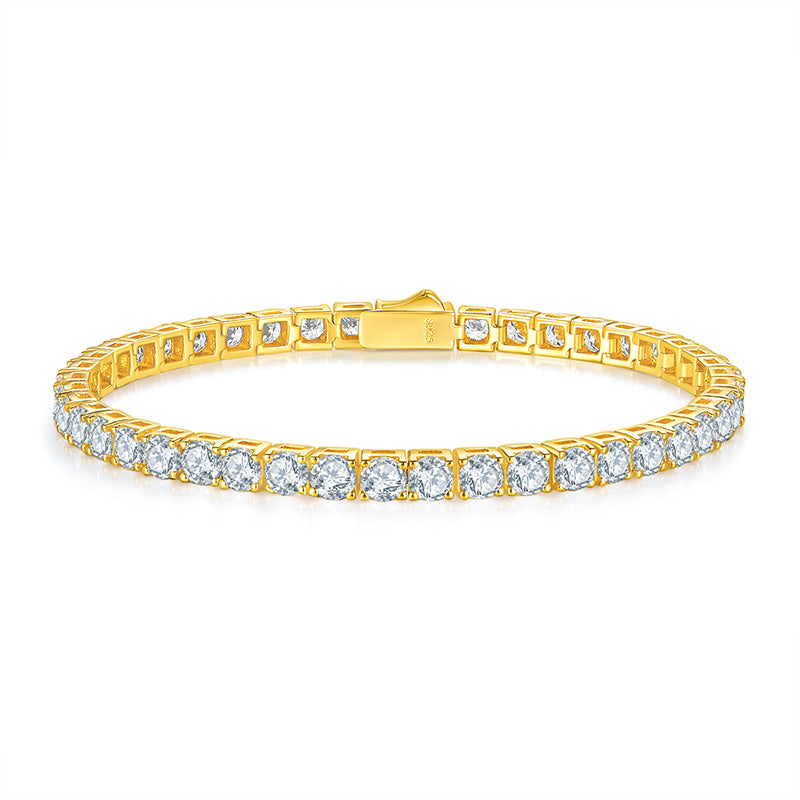 TAAZLUXE™ Tennis Bracelet with Moissanites - 18K Gold Vermeil