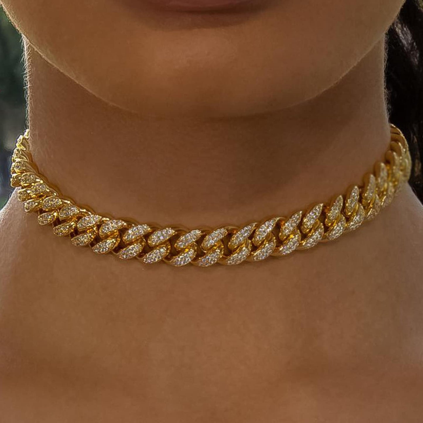 TAAZLUXE™ Cuban Chain with Moissanites - 18K Gold Vermeil