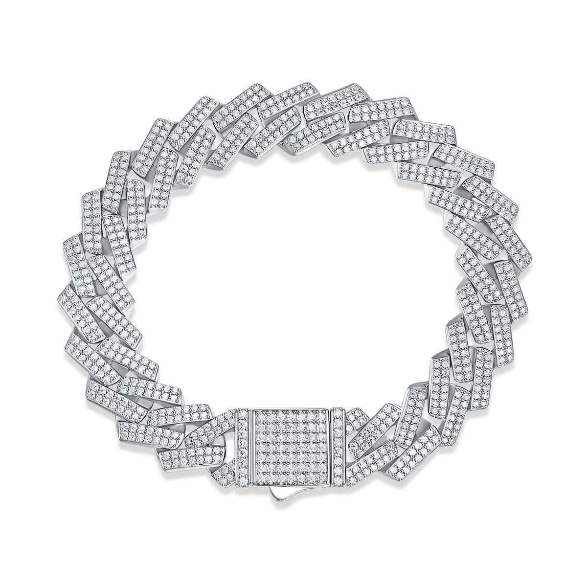 TAAZLUXE™ Moissanite Cuban Chain Bracelet