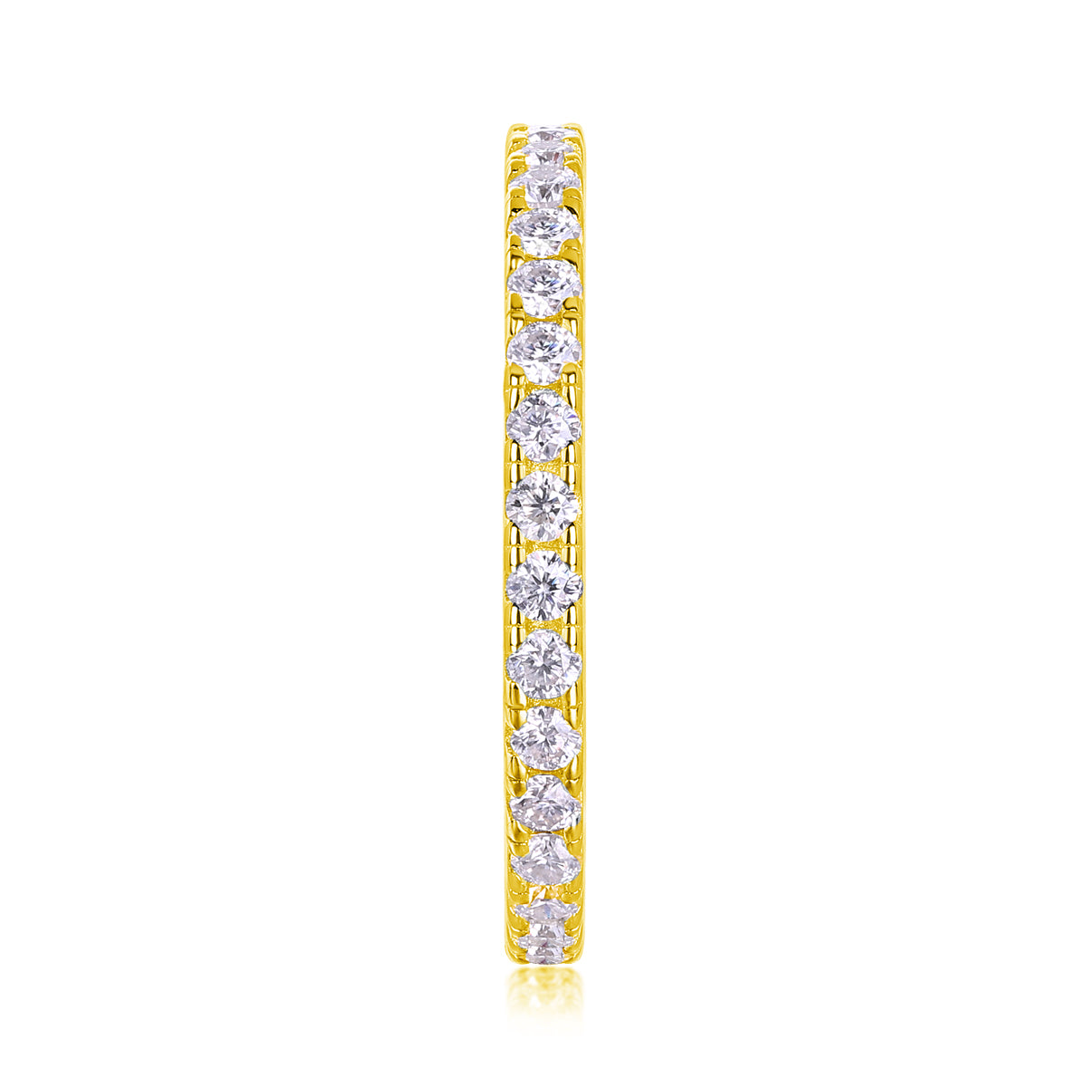 TAAZLUXE™ Eternity Ring with Moissanites - 18K Gold Vermeil