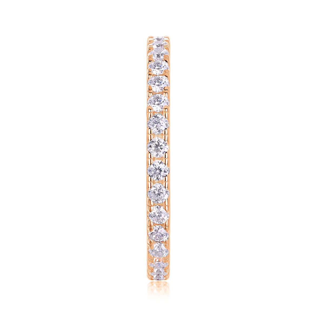 TAAZLUXE™ Eternity Ring Siver - 18K Rose Gold Vermeil