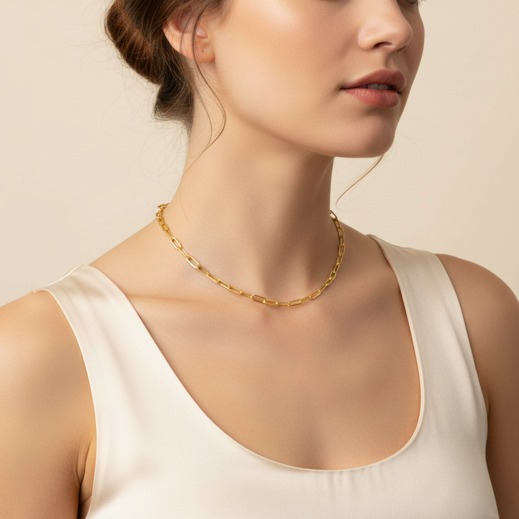 40cm Yellow Gold - Cream Background