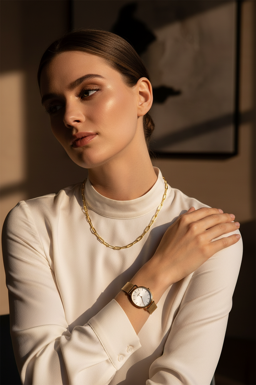 40cm Yellow Gold - With Watch