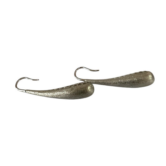 S925 Long Teardrop Dangle Earrings | 18KY Gold Vermeil
