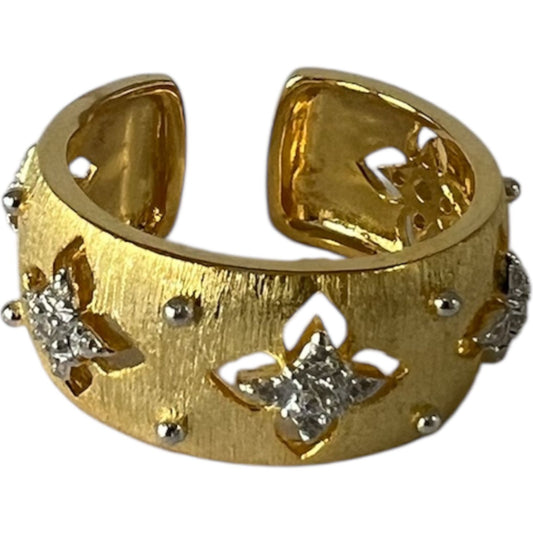 S925 Ring with CZ | 18KY Gold Vermeil