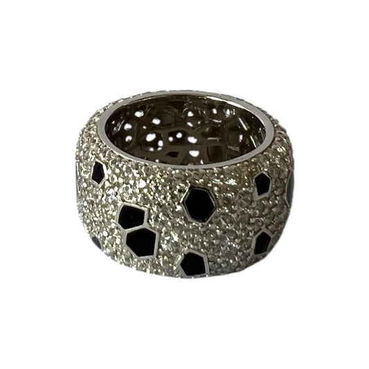 S925 Ring with CZ | 18KW Gold Vermeil