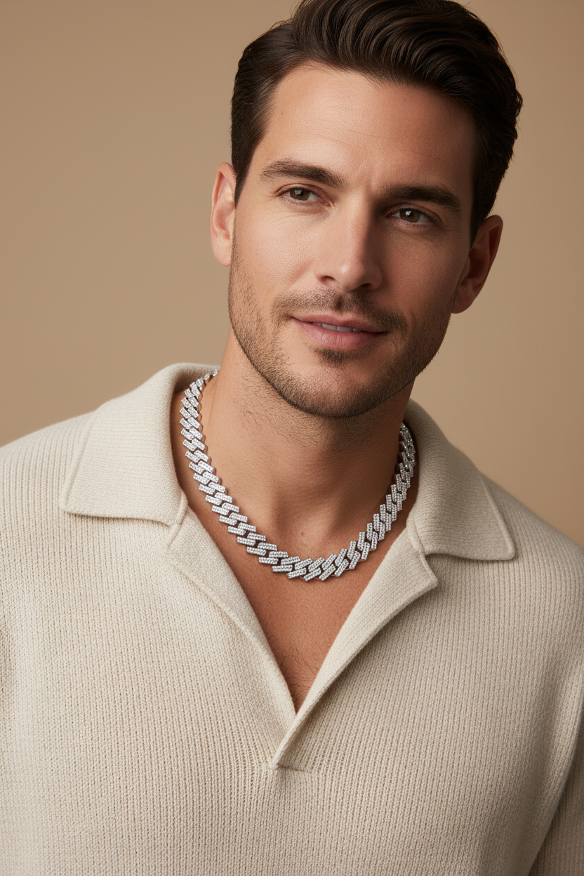 Baguette Chain - 45cm Beige