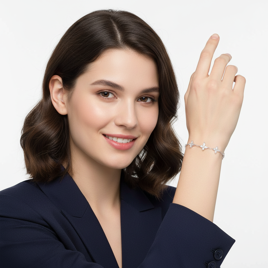 Butterfly CZ Bracelet - Model 2