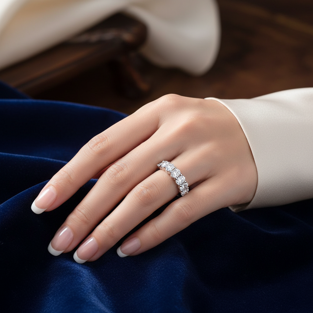 Classy Model Seven-Stone - Velvet/Silk