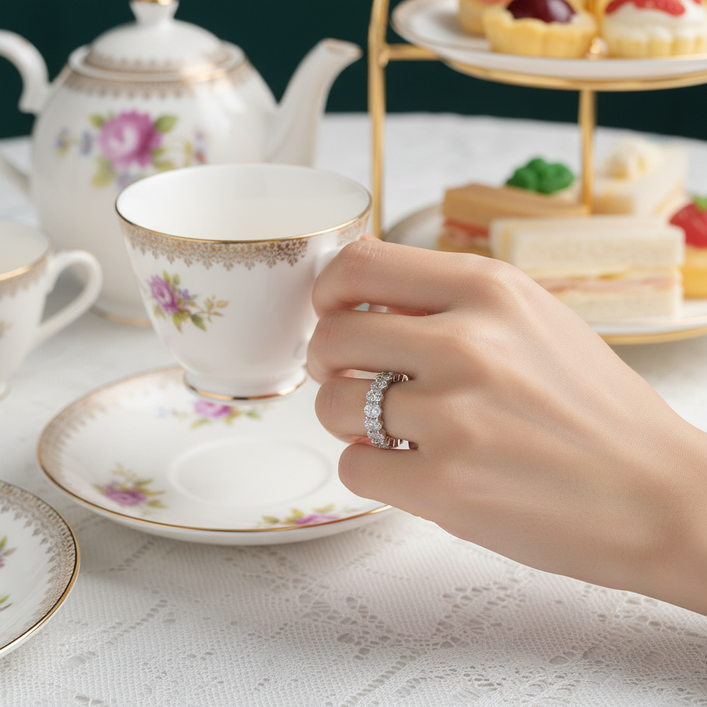 Classy Oval Eternity - Afternoon Tea