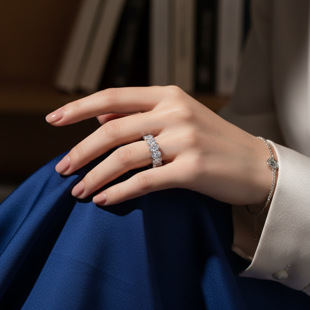 Classy Oval Eternity - Velvet/Silk