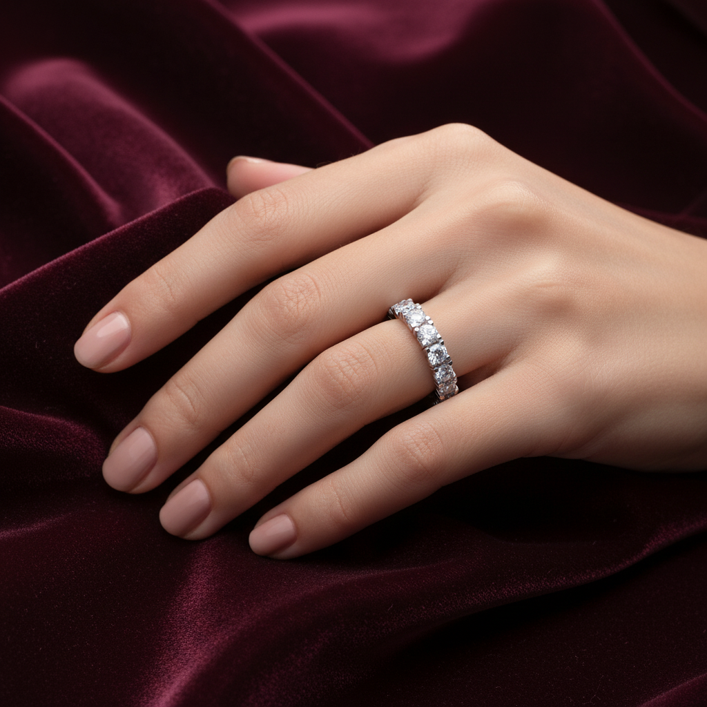 Classy Seven-Stone - Velvet/Silk