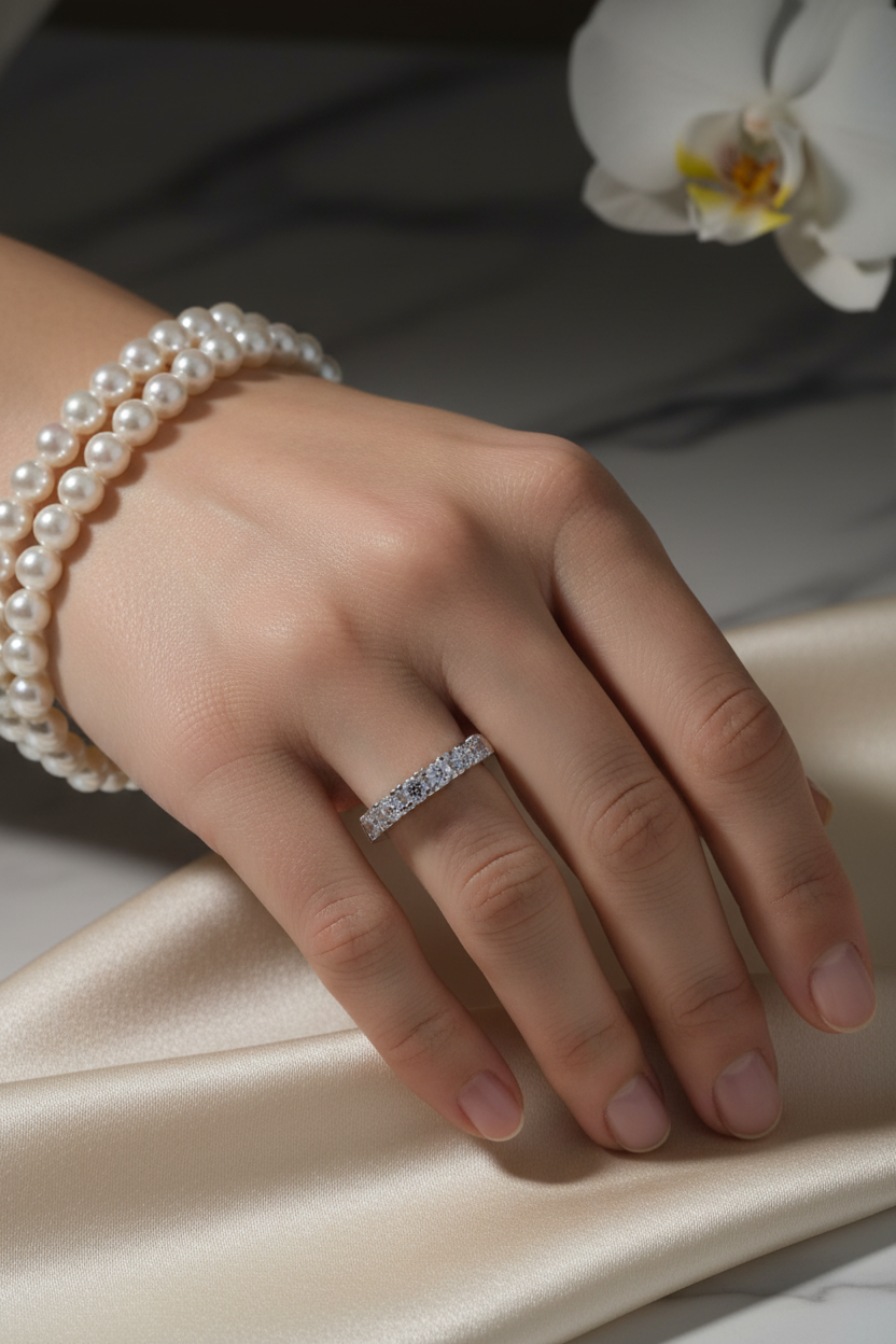 Classy Seven-Stone - With Pearls