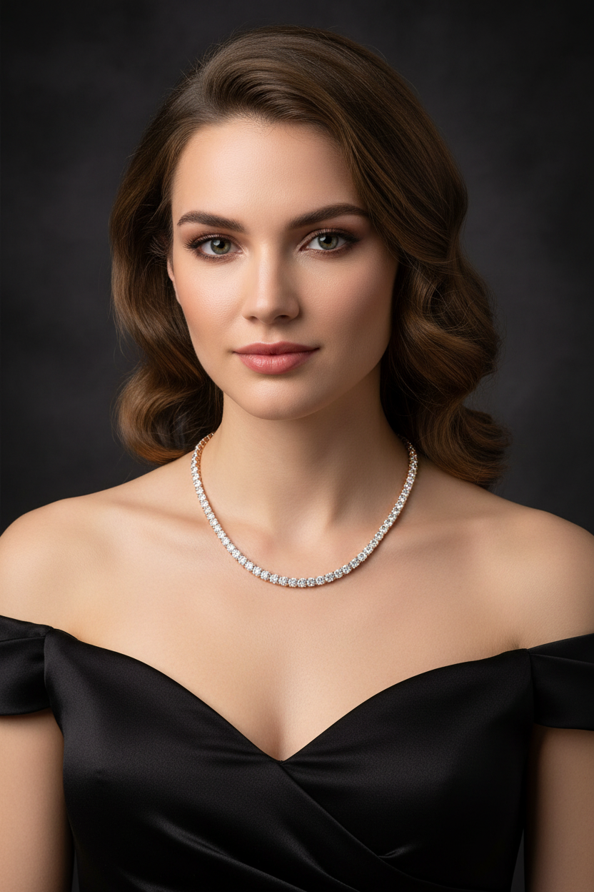 Female Model in Black Dress - 4mm/55cm