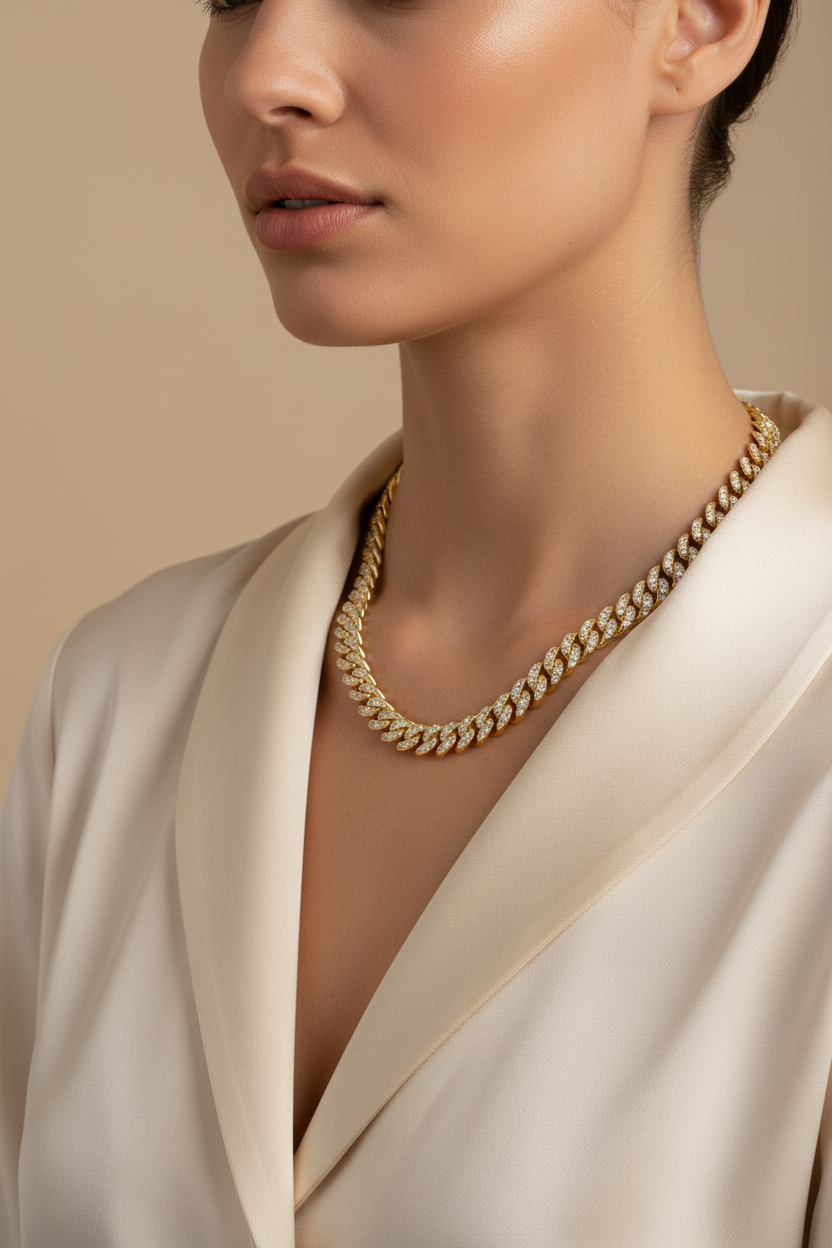 Female Model in Cream Silk - 45cm