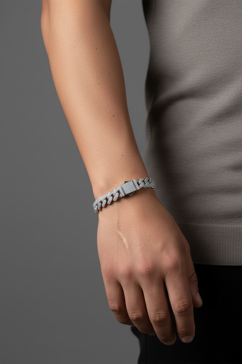 Fully Iced Cuban - Grey