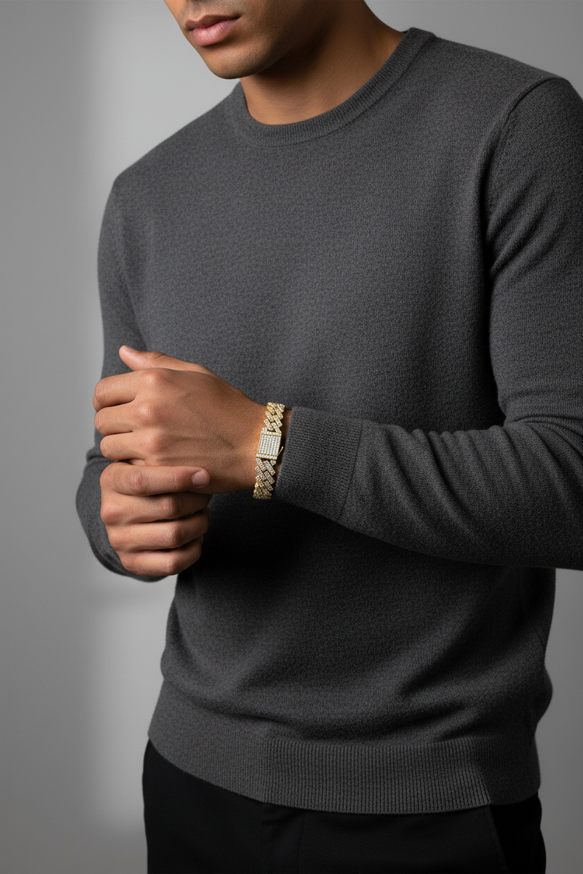 Gold Baguette - Grey