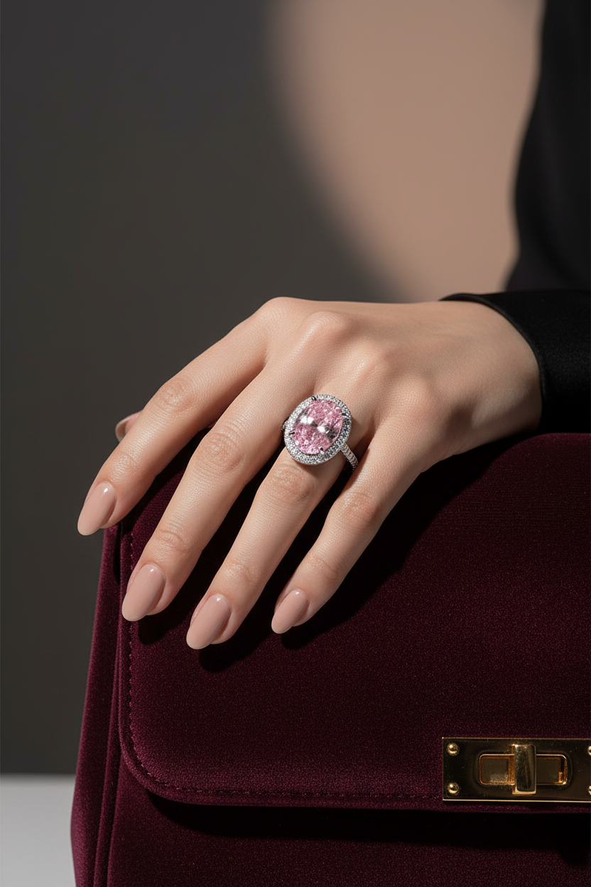 High-End Pink Halo - Luxury Handbag