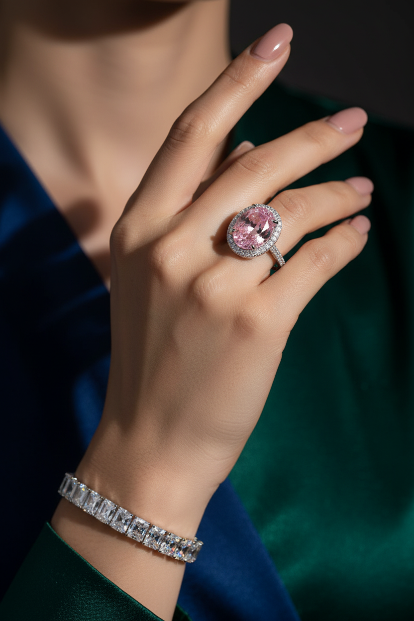 High-End Pink Halo - With Bracelet