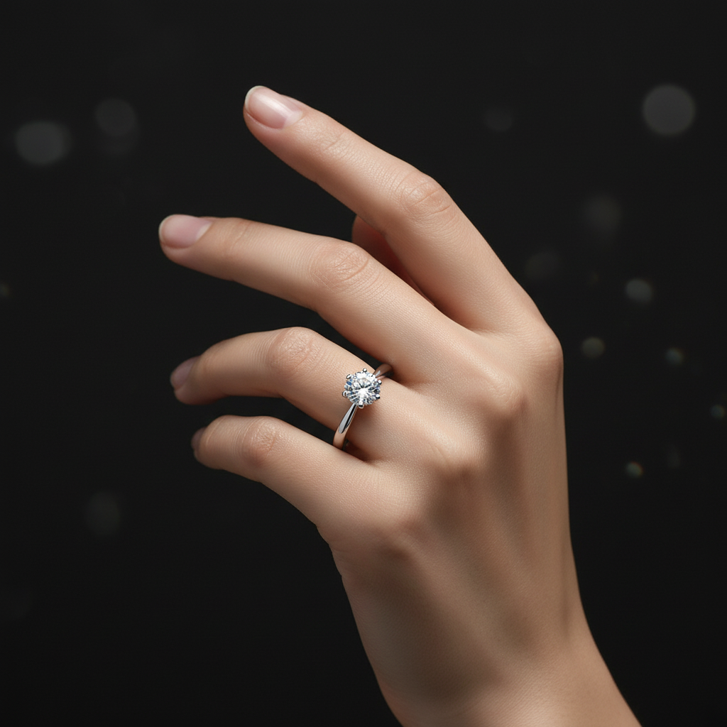 High-End Solitaire - Dramatic Lighting