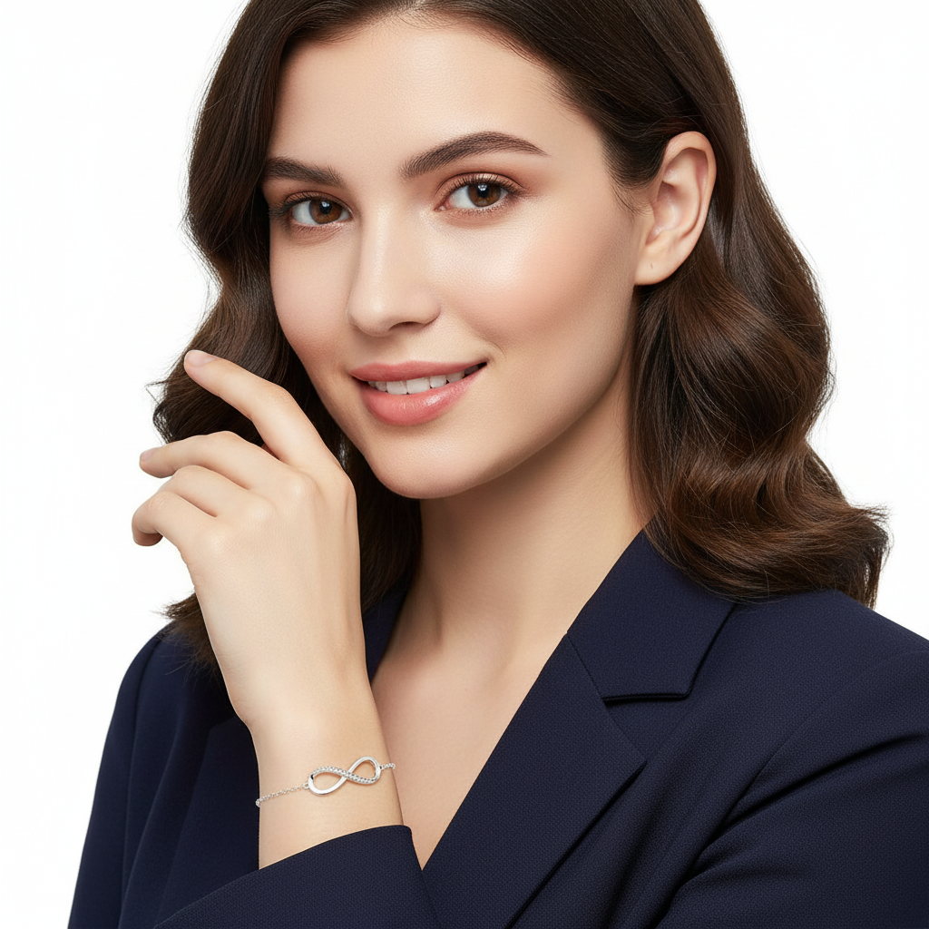 Infinity CZ Bracelet Smaller - Model 2