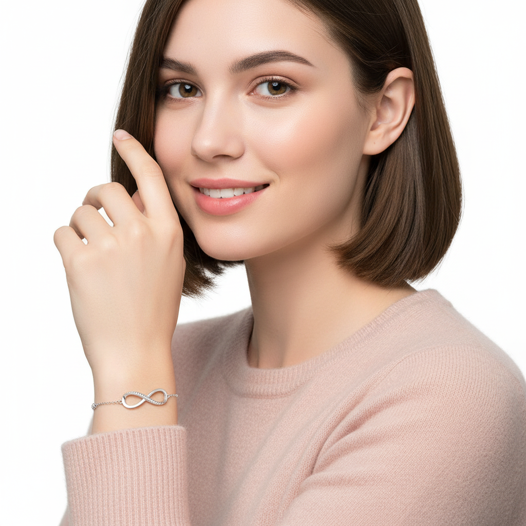 Infinity CZ Bracelet Smaller - Model 3