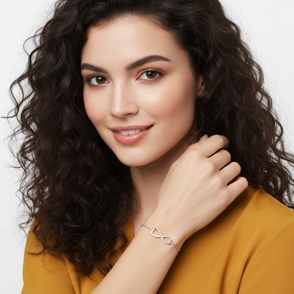 Infinity CZ Bracelet Smaller - Model 4