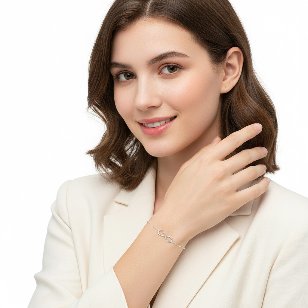 Infinity CZ Bracelet Smaller - Model 6