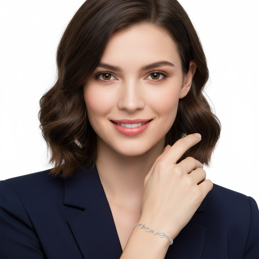 LOVE CZ Bracelet Smaller - Model 2