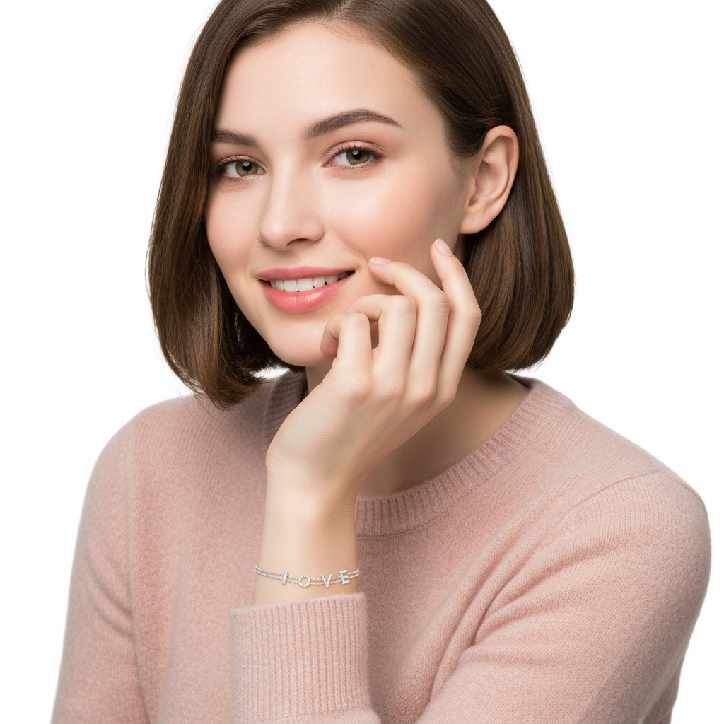 LOVE CZ Bracelet Smaller - Model 3