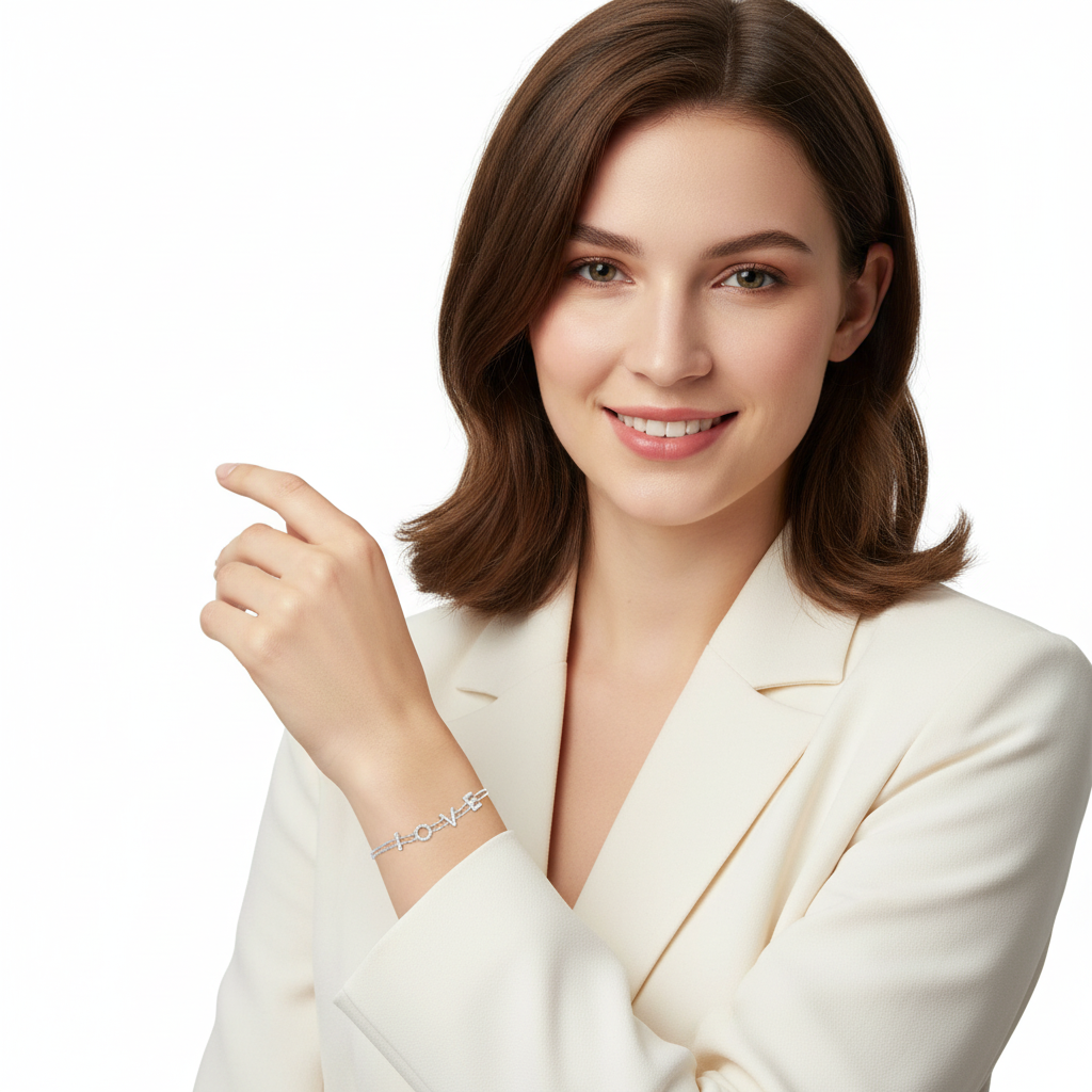 LOVE CZ Bracelet Smaller - Model 6