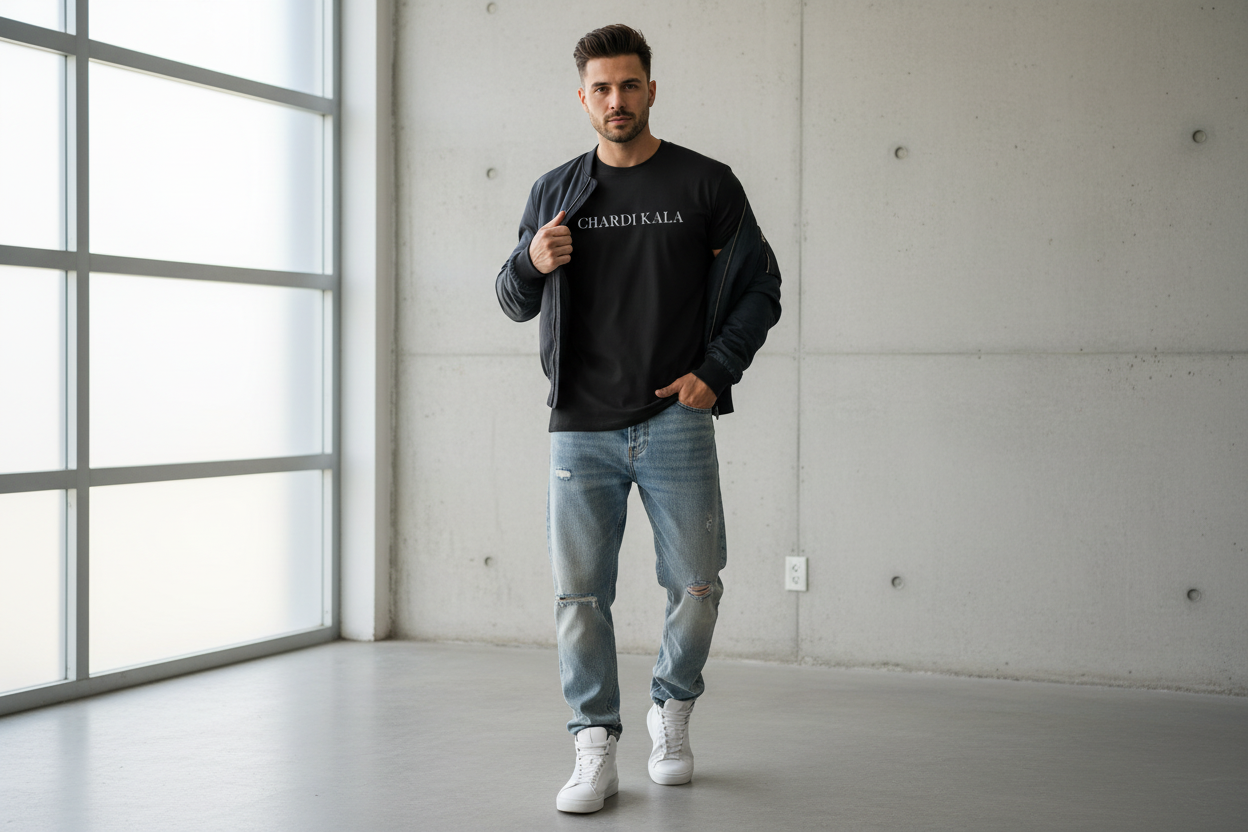 Male Model 2 - CHARDI KALA T-shirt