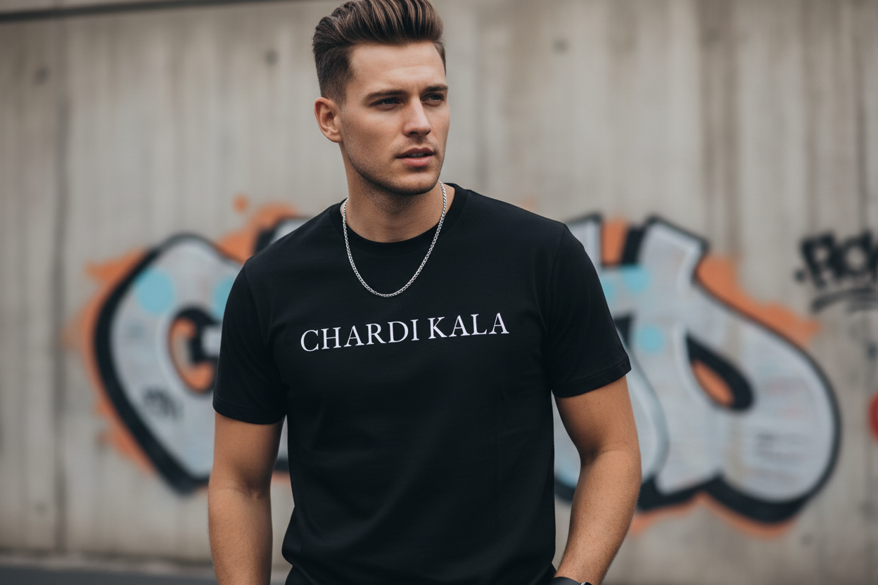 Male Model Close-up 2 - CHARDI KALA T-shirt