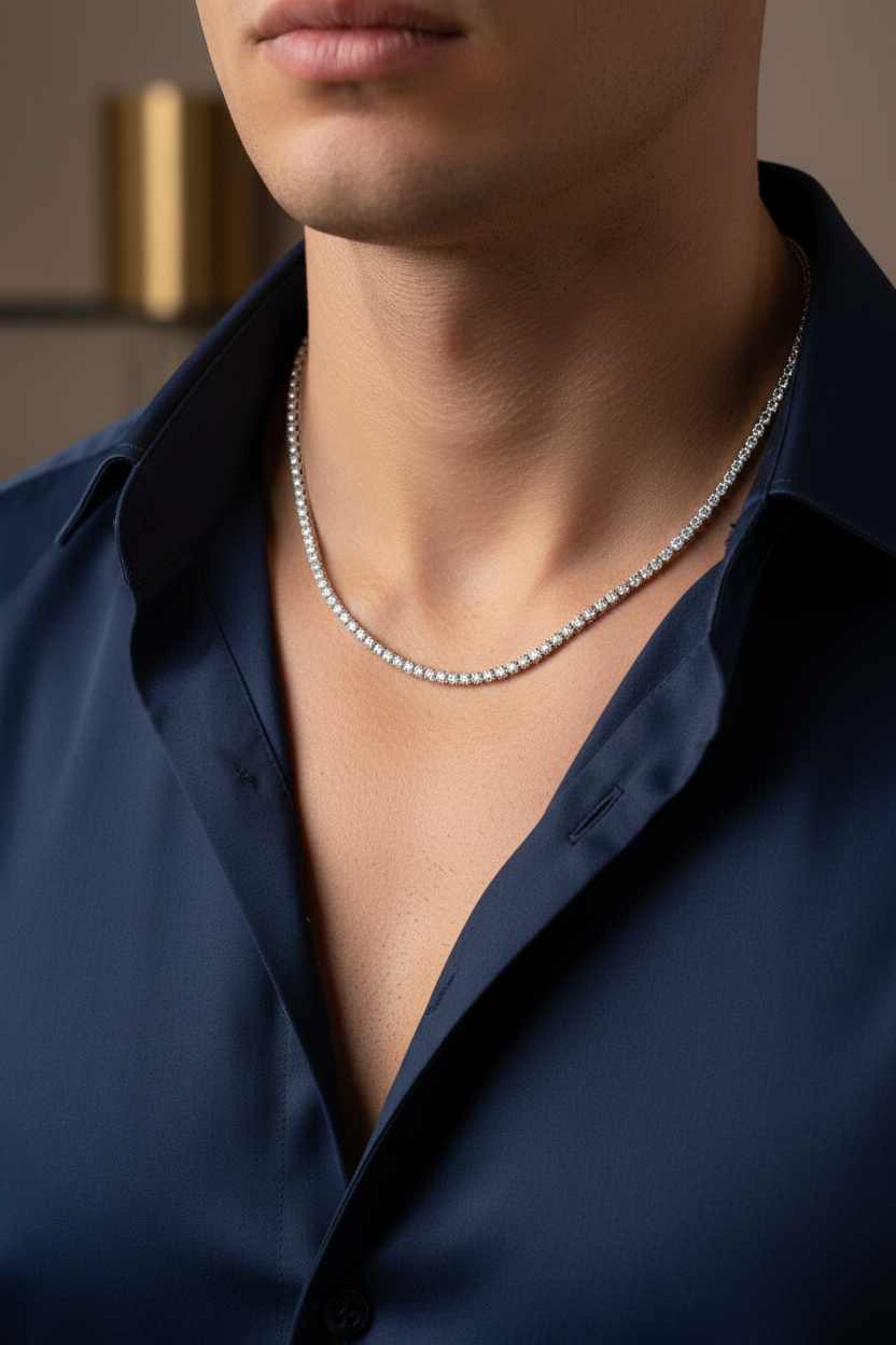 Male Model in Navy Shirt - 4mm/45cm