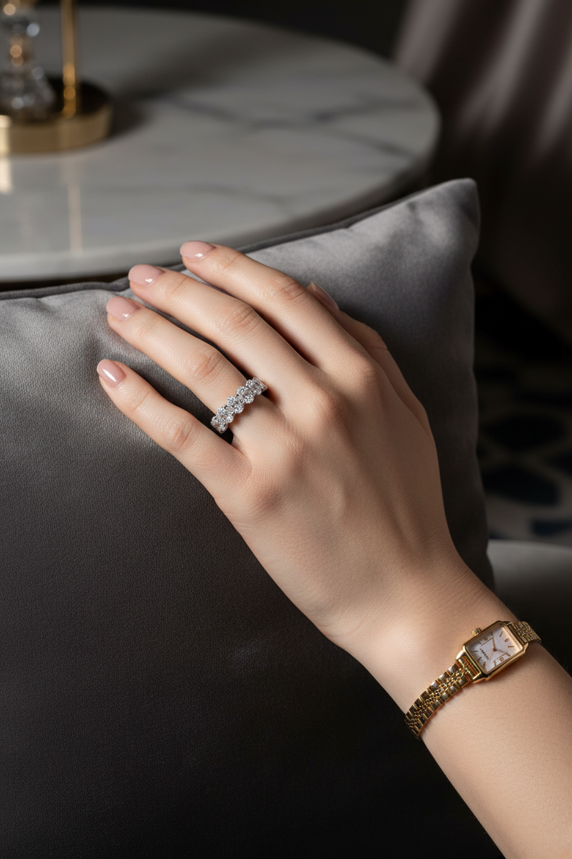 Oval Eternity Band - With Watch