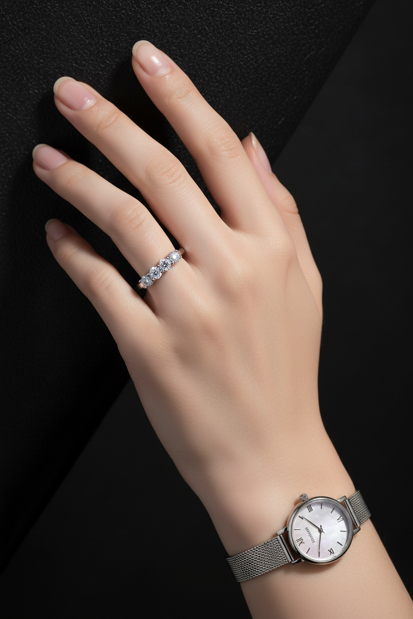 Petite Five-Stone - With Watch