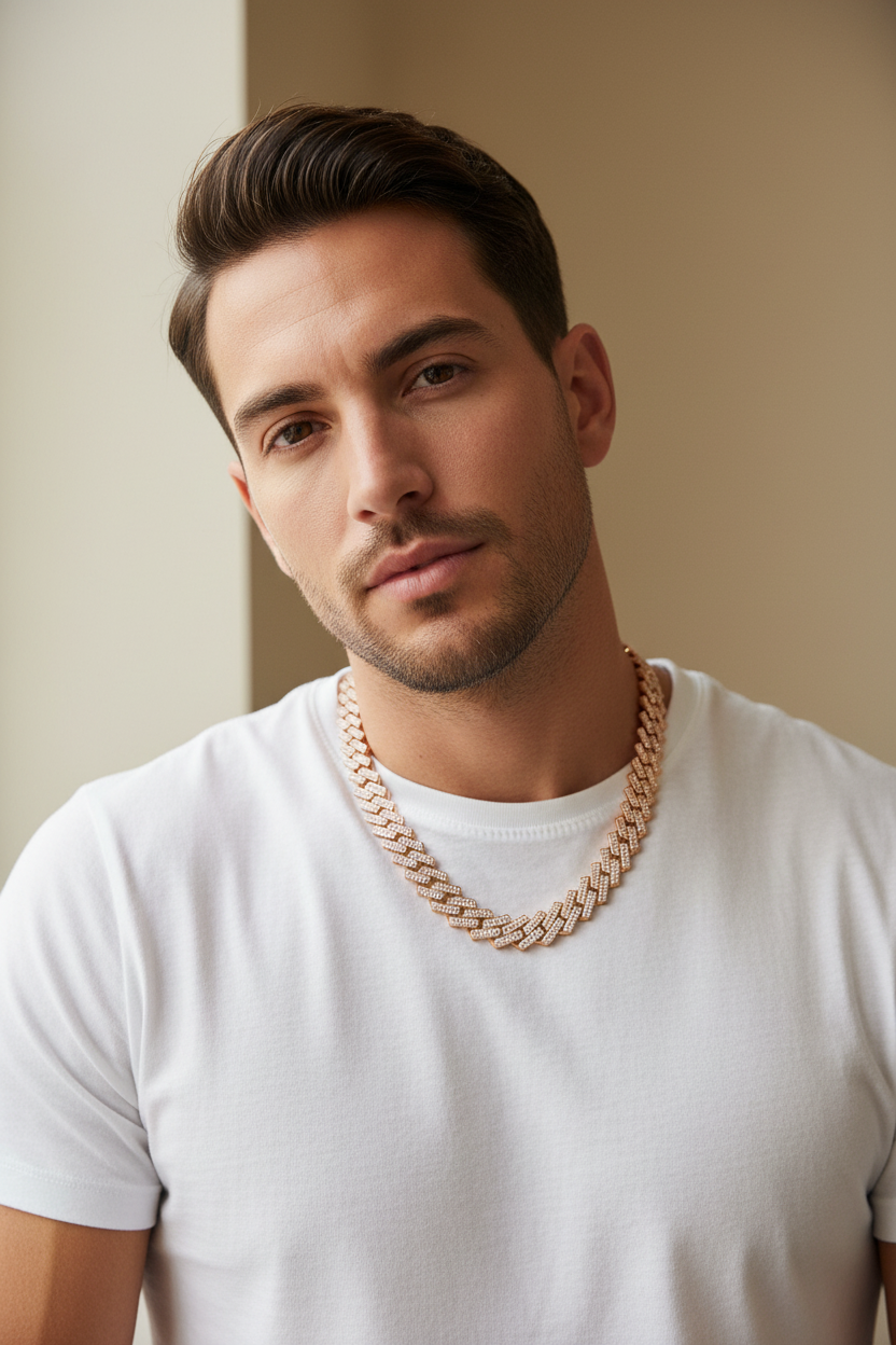 Rose Gold Chain - 45cm Beige