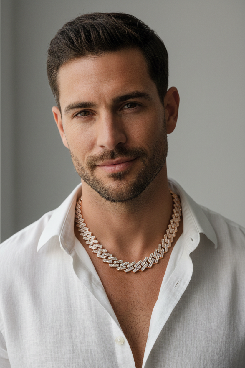 Rose Gold Chain - 50cm Close-Up