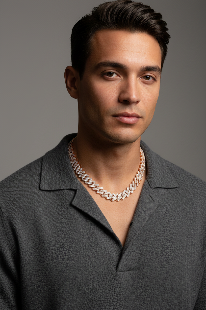 Rose Gold Chain - 60cm Grey