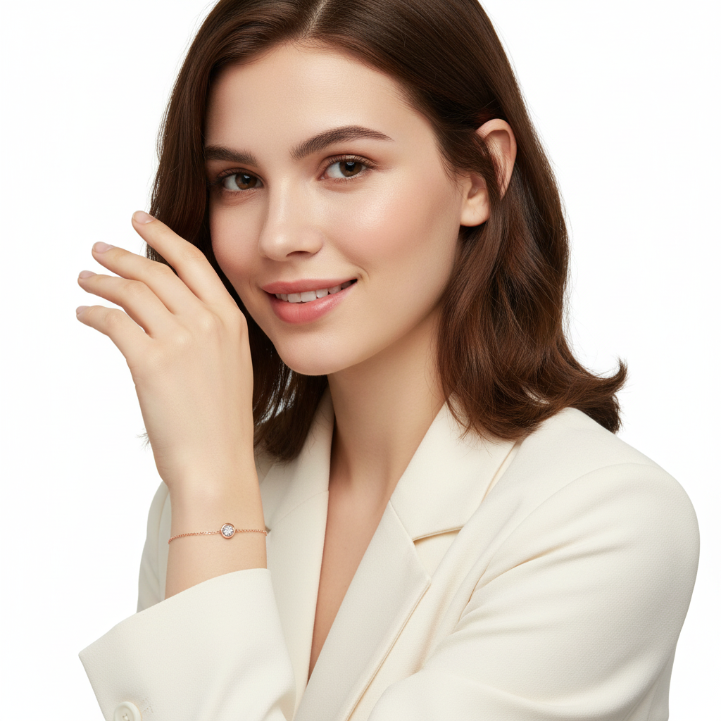 Rose Gold CZ Bracelet Tiny - Model 6