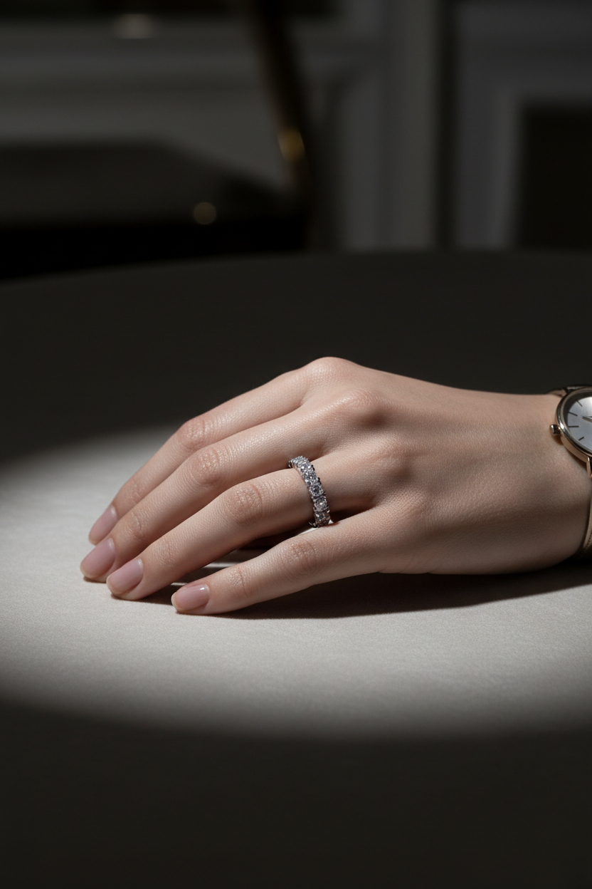 Seven-Stone Anniversary Band - With Watch