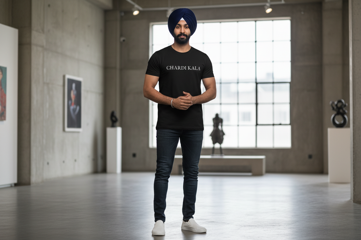 Sikh Model - CHARDI KALA T-shirt