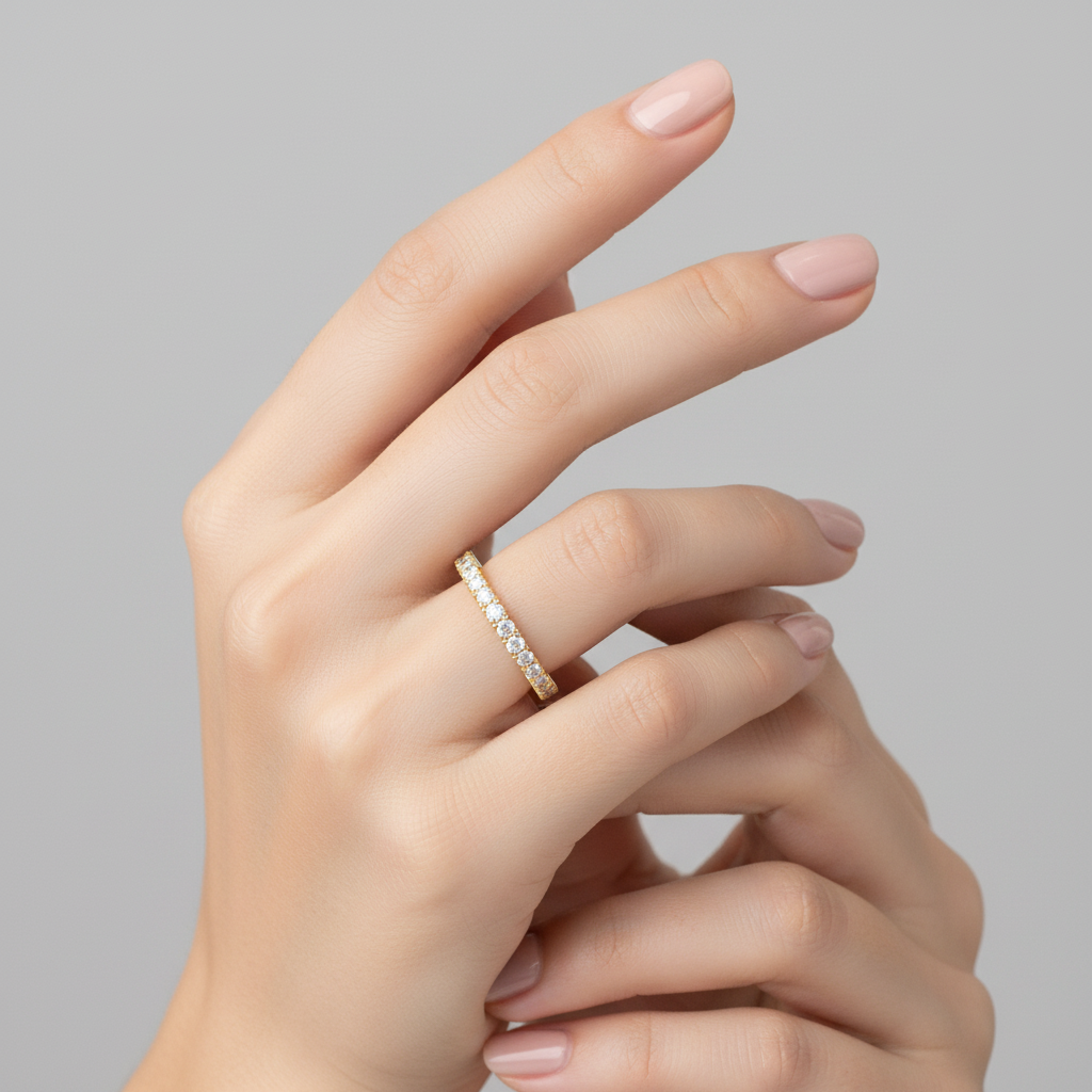 Slim Gold Eternity - Close Detail