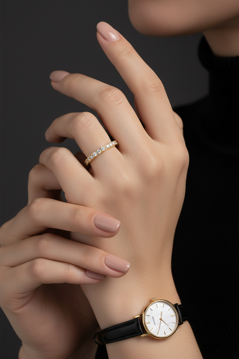 Slim Gold Eternity - With Watch