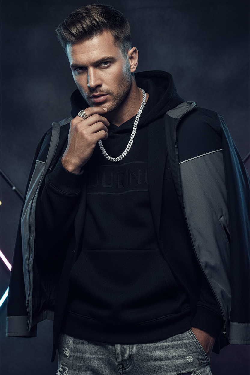 Slim Silver Chain - 50cm Editorial