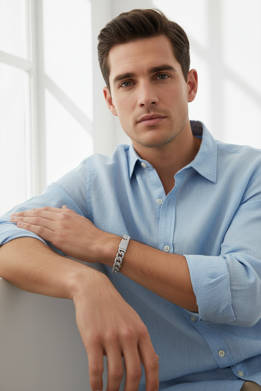 Thin Bracelet - White Relaxed