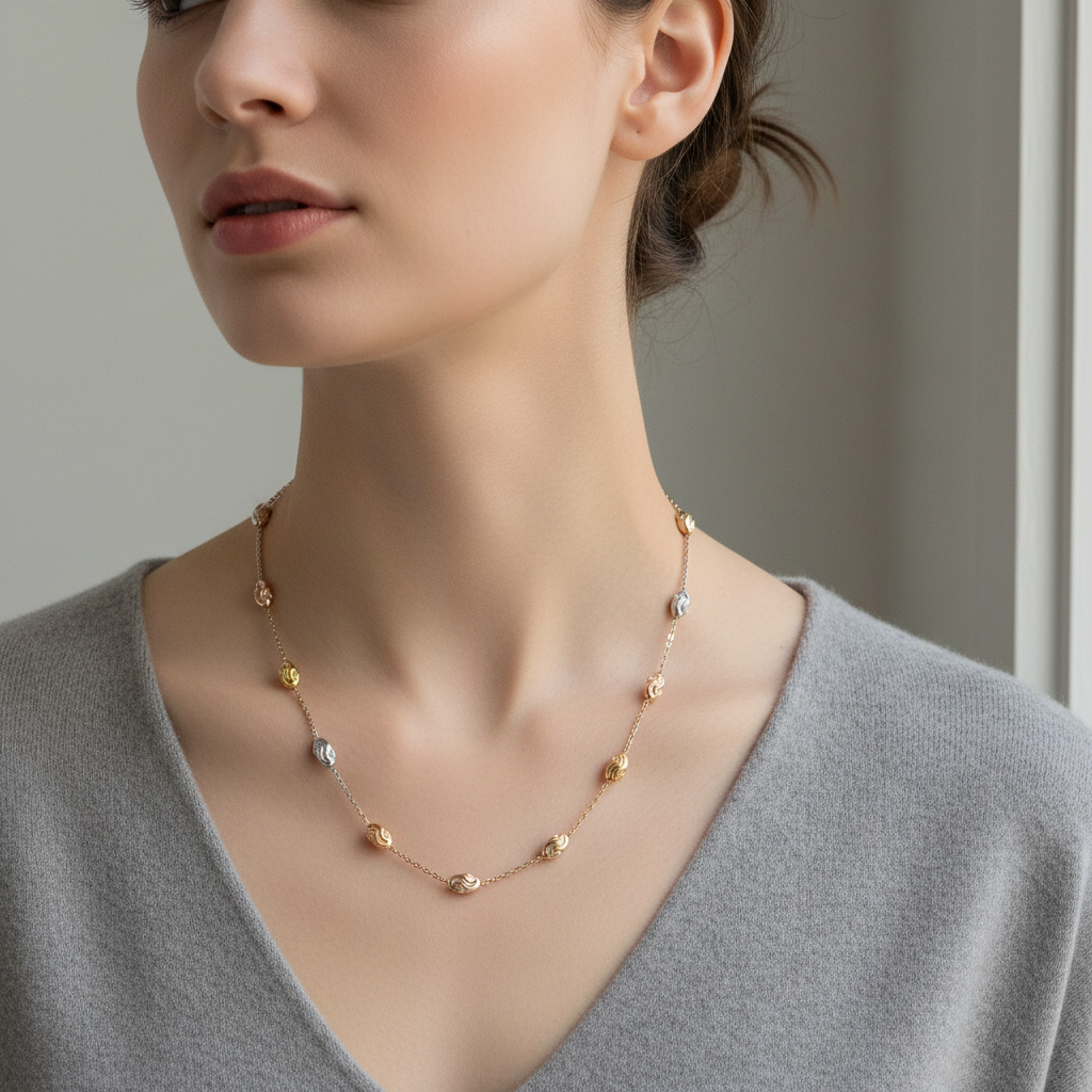 Tri-Color Chain - Grey Sharp