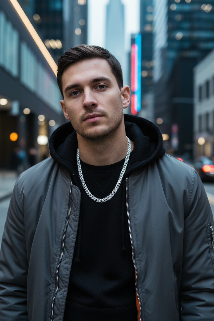 Urban Silver Chain - 50cm Streetwear